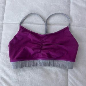 purple sports bra